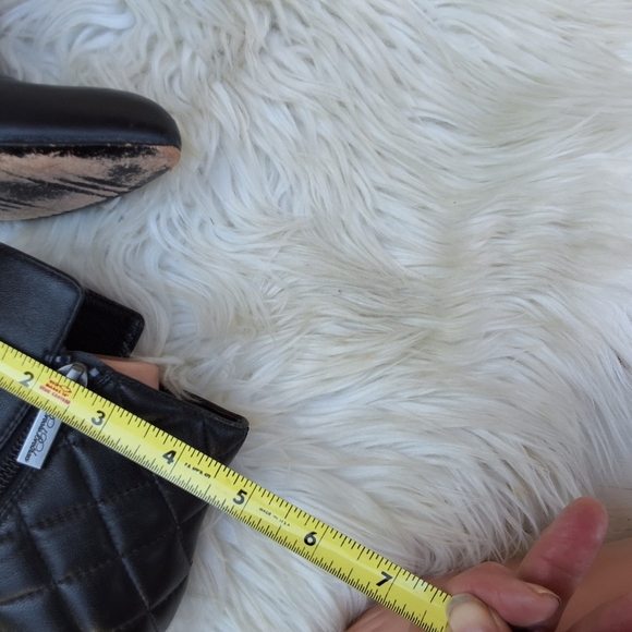 Brooks‎ Brothers black leather quilted ankle boots 7.5 - Picture 12 of 12